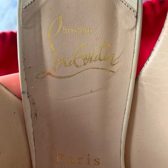 Christian Louboutin slingback heel - Picture 3 of 13